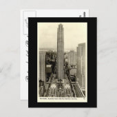 Old Briefkaart, Rockefeller Center, New York City Briefkaart (Voorkant / Achterkant)
