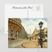 Old Briefkaart, Rome, Via Vittorio Veneto Briefkaart (Voorkant / Achterkant)