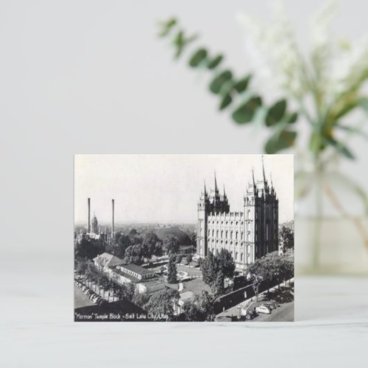 Old Briefkaart - Salt Lake City, Utah, Verenigde S (Staand voorkant)