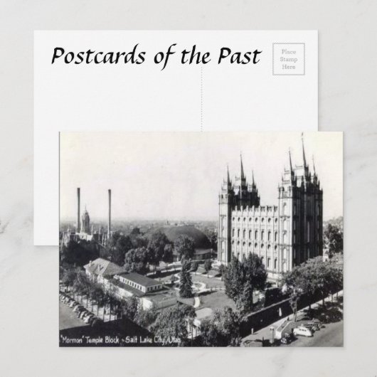 Old Briefkaart - Salt Lake City, Utah, Verenigde S (Voorkant / Achterkant)