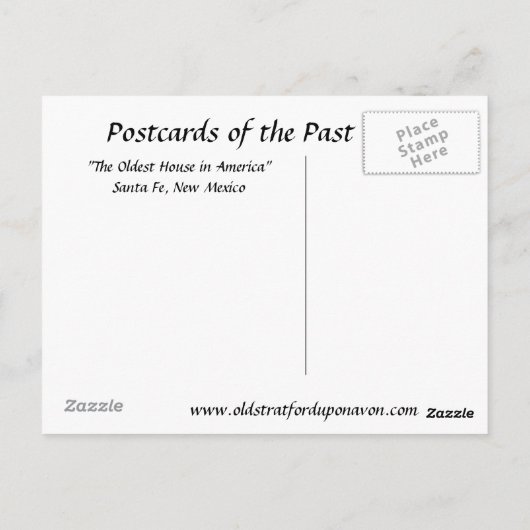 Old Briefkaart - Santa Fe, New Mexico, VS. (Achterkant)