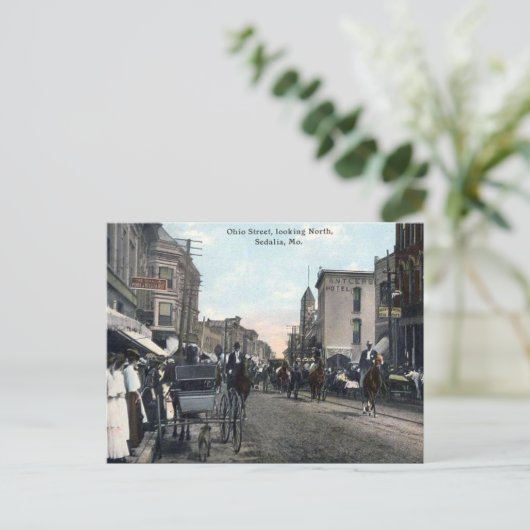 Old Briefkaart - Sedalia, Missouri, Verenigde Stat (Staand voorkant)