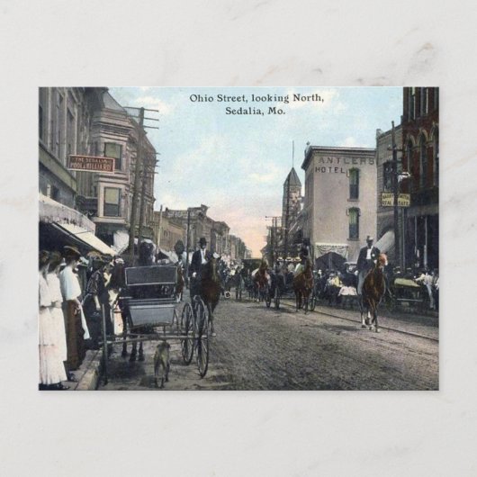 Old Briefkaart - Sedalia, Missouri, Verenigde Stat (Voorkant)