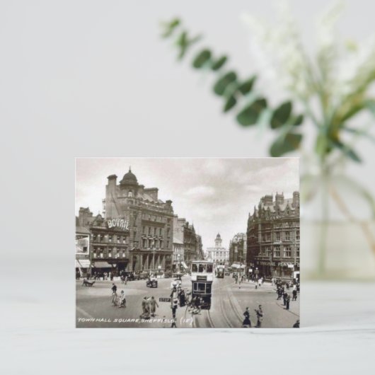 Old Briefkaart - Sheffield, Yorkshire (Staand voorkant)