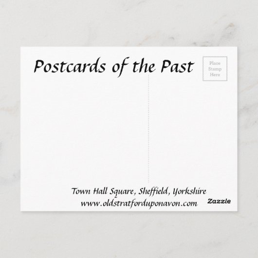 Old Briefkaart - Sheffield, Yorkshire (Achterkant)