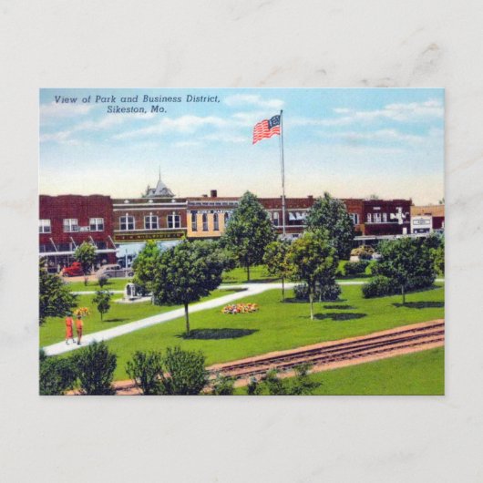 Old Briefkaart - Sikeston, Missouri, Verenigde Sta (Voorkant)