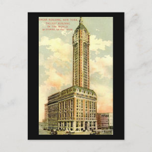 Old Briefkaart - Singer Building, New York City
