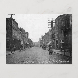 Old Briefkaart - South Boston, Virginia, Verenigde