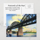 Old Briefkaart - St Louis, Missouri, Verenigde Sta (Voorkant / Achterkant)