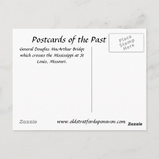 Old Briefkaart - St Louis, Missouri, Verenigde Sta (Achterkant)