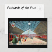 Old Briefkaart - St Pancras Station, Londen (Voorkant / Achterkant)