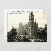 Old Briefkaart - St Pancras Station, Londen (Voorkant / Achterkant)