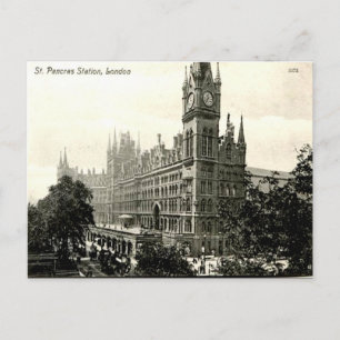 Old Briefkaart - St Pancras Station, Londen