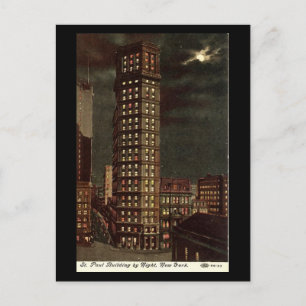 Old Briefkaart, St Paul Building, New York City Briefkaart