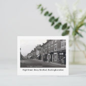 Old Briefkaart, Stony Stratford High Street Briefkaart (Staand voorkant)