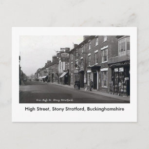 Old Briefkaart, Stony Stratford High Street Briefkaart