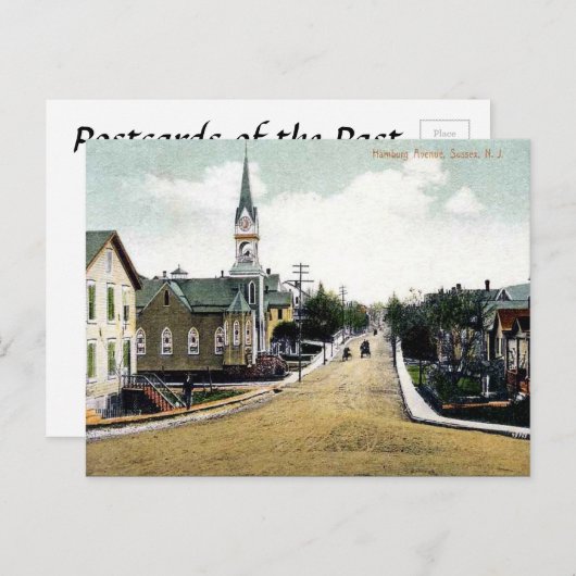 Old Briefkaart - Sussex, New Jersey, Verenigde Sta (Voorkant / Achterkant)