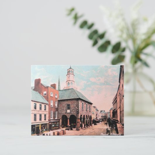 Old Briefkaart - Tholsel, Kilkenny, Ierland (Staand voorkant)