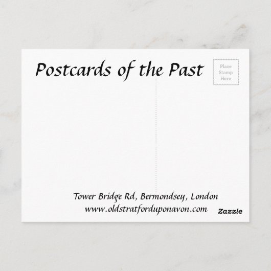 Old Briefkaart - Tower Bridge Road, Londen (Achterkant)