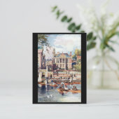 Old Briefkaart - Town Hall, Richmond, Londen. (Staand voorkant)