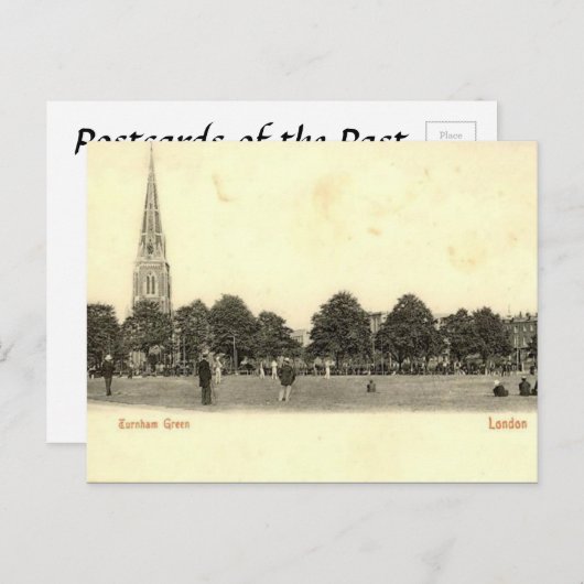 Old Briefkaart - Turrnham Green, Chiswick, Londen. (Voorkant / Achterkant)