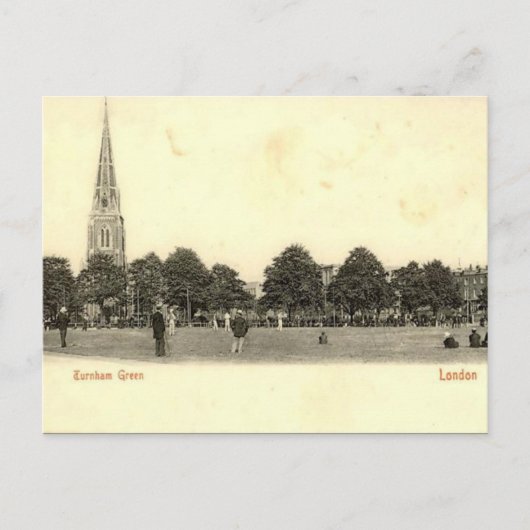 Old Briefkaart - Turrnham Green, Chiswick, Londen. (Voorkant)