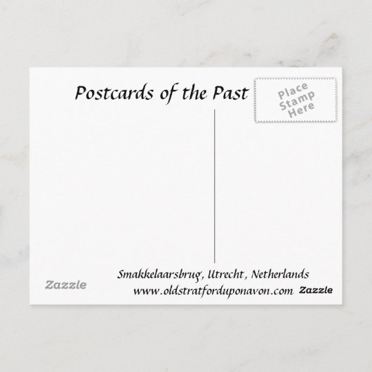 Old Briefkaart - Utrecht, Nederland (Achterkant)