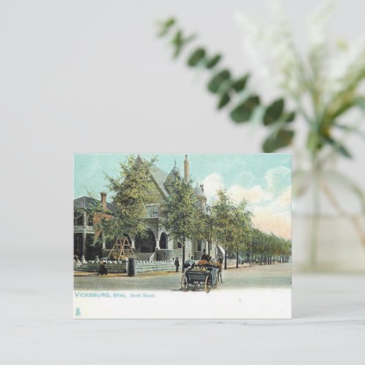 Old Briefkaart - Vicksburg, Mississippi, Verenigde (Staand voorkant)