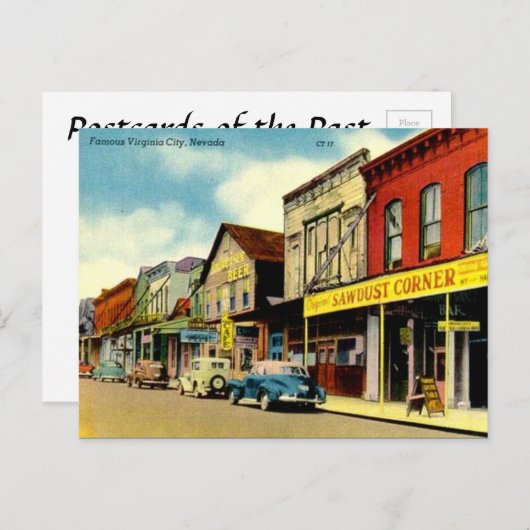 Old Briefkaart - Virginia City, Nevada (Voorkant / Achterkant)