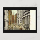 Old Briefkaart, Wall Street, New York City Briefkaart (Voorkant)