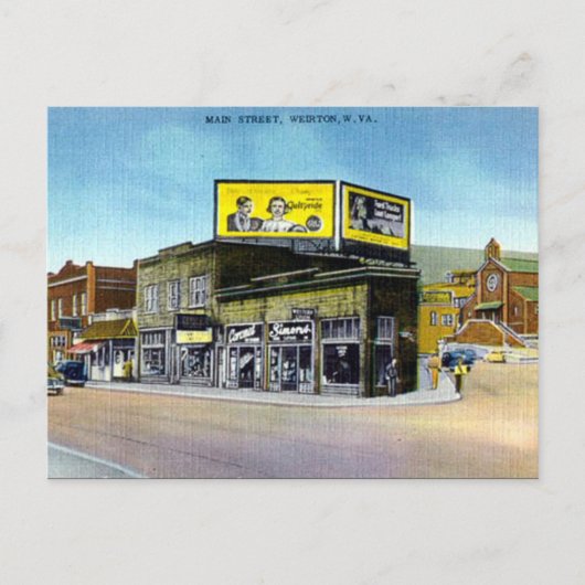 Old Briefkaart - Weirton, W Virginia, Verenigde St (Voorkant)
