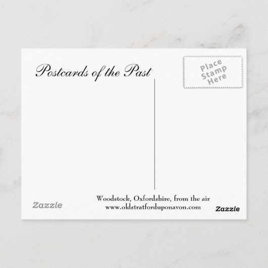 Old Briefkaart - Woodstock, Oxfordshire (Achterkant)