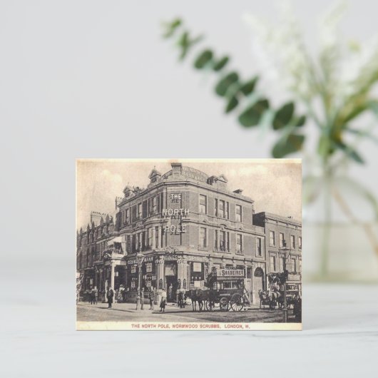 Old Briefkaart - Wormwood Scrubbs, Londen (Staand voorkant)