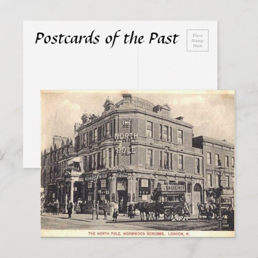 Old Briefkaart - Wormwood Scrubbs, Londen (Voorkant / Achterkant)