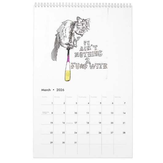 'Old Broad Fight Crue' kalender! Kalender (Mar 2026)