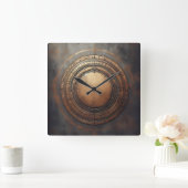 old bronze circle vierkante klok (Huis)