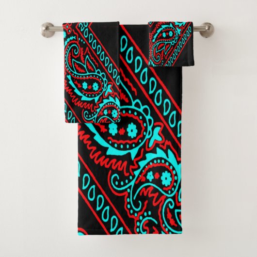 Old Brown Bandana 6 versie 2 Bad Handdoek (Insitu)