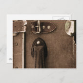 Old Brown Suitcase Briefkaart (Voorkant / Achterkant)