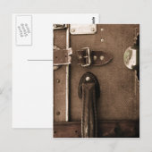 Old Brown Suitcase Briefkaart (Voorkant / Achterkant)