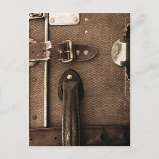 Old Brown Suitcase Briefkaart