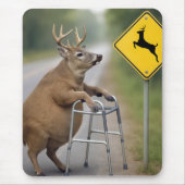 Old Buck Leaning On A Walker Muismat (Voorkant)