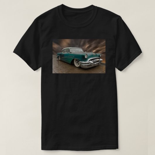 Old Buick sterft nooit Wenskaart.png T-shirt (Design voorkant)