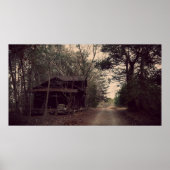 Old Building and Dirt Road Poster (Voorkant)