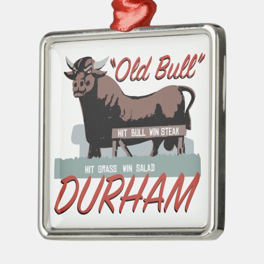 Old Bull Durham Metalen Ornament (Links)