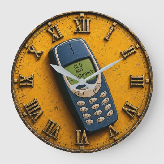 Old But Legendary Retro Brick Phone Grote Klok (Voorkant)