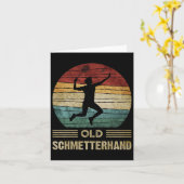 Old Butterhand Dminton Shuttle Grappig Kaart (Gele Bloem)
