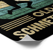 Old Butterhand Dminton Shuttle  Grappig Poster (Hoek)