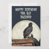 Old Buzzard Happy Birthday Wenskaart Kaart (Voorkant)