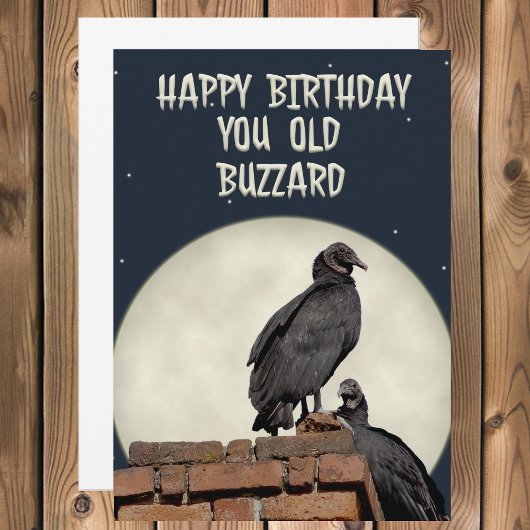 Old Buzzard Happy Birthday Wenskaart Kaart