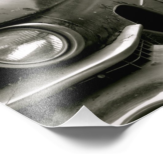 Old Cadillac Print Foto Afdruk (Hoek)